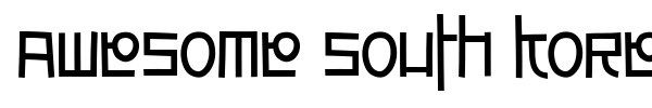 Awesome South Korea font preview